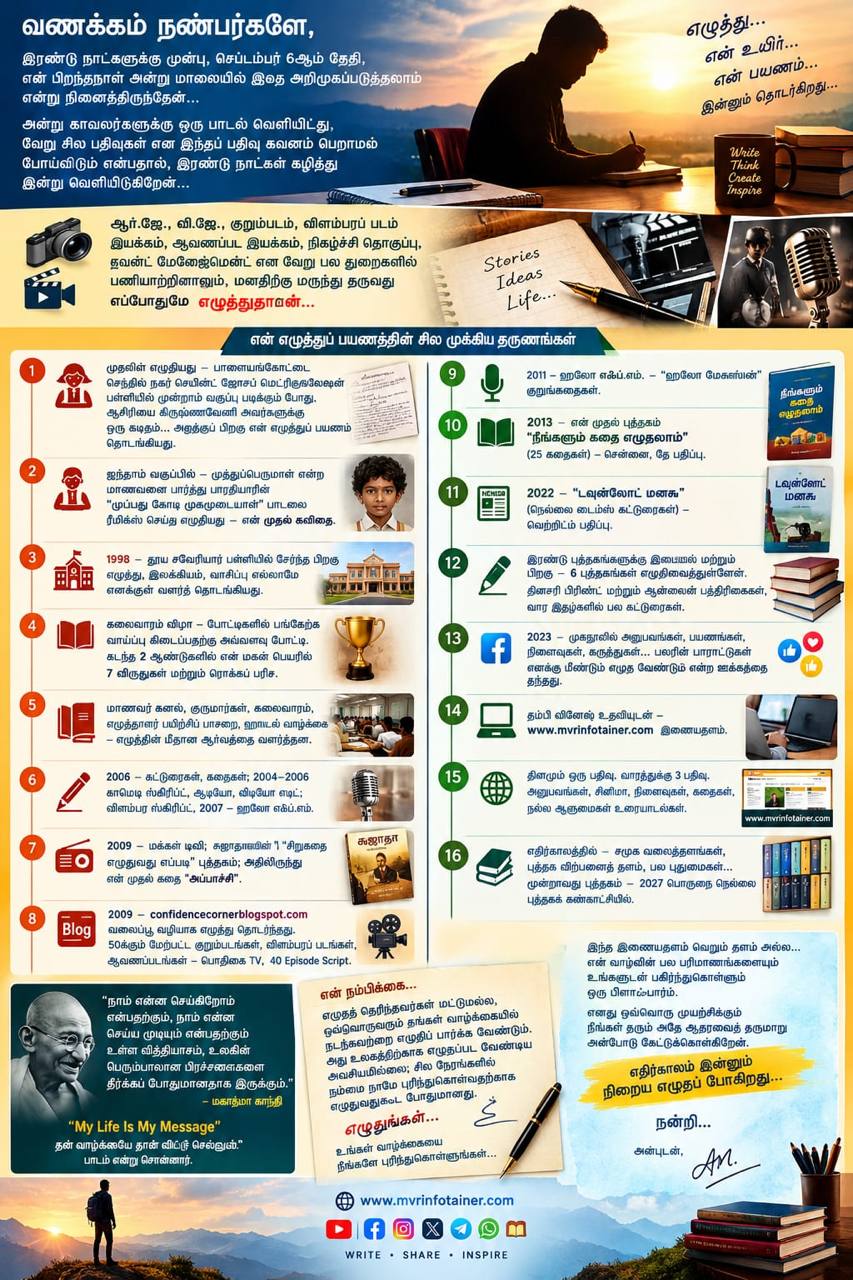 MVR Infotainer வாழ்வின் 16 முக்கிய வரிகள்